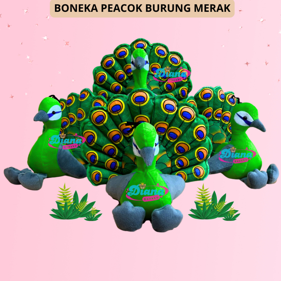 Boneka Peacok Boneka Burung Merak Boneka Impor Hadiah Valentine Pacar