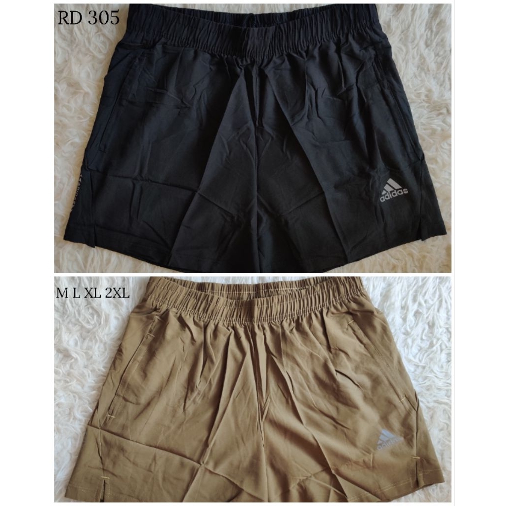 Celana pendek olahraga pria double layer,Running, Gym. RD305