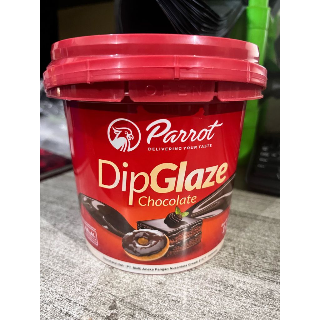 

(CIX) FLASH SALE Parrot Dip Glaze Chocolate 1 Kg – Topping Coklat / Chocolate Lipe Glaze