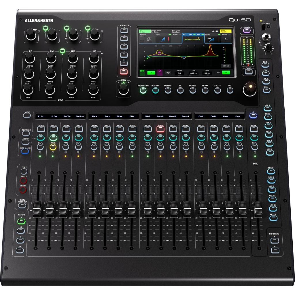 Mixer Digital Allen heath QU5D / Allen & Heath QU 5D / Allen & heath QU 5 DANTE Original
