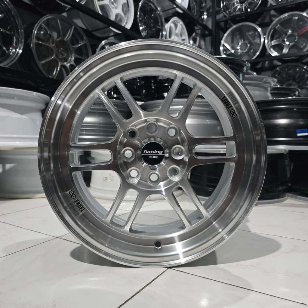 Velg Enkei Rpf1 Brand New Ring 15 Pcd 4x100 4x114.3 Lebar 7 Et 38 Warna Silver Polish Kondisi Baru