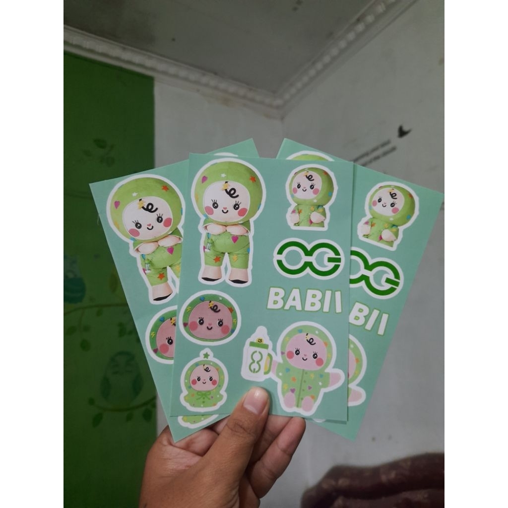 

STIKER BABII STIKER OFFGUN MASCOT GMMTV MERCHANDISE FREEBIES
