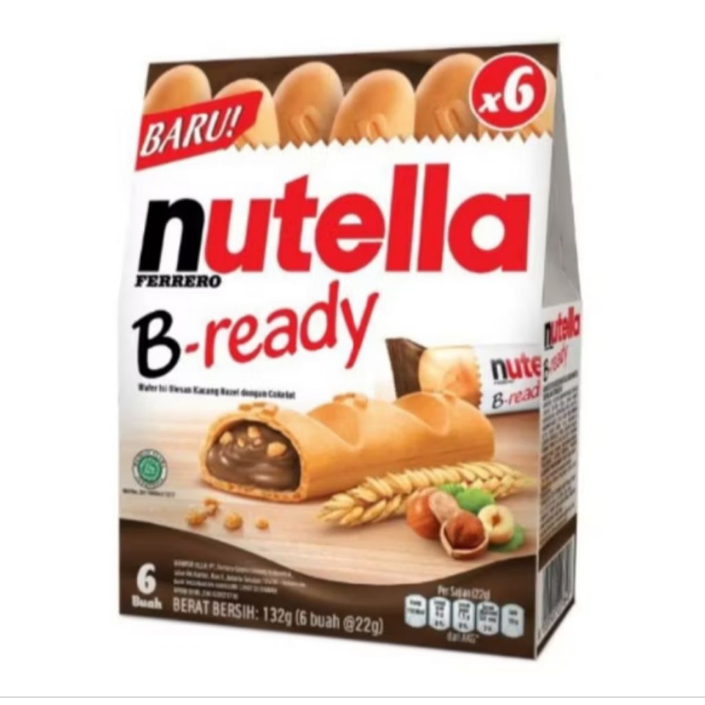 

Nutella B-Ready pak isi 6/ ECER JUGA ADA 1PCS