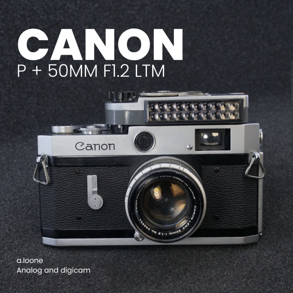CANON P + LENS 50MM F/1.8 LTM + ADAPTER LM — RANGEFINDER KLASIK 35MM ROLL FILM