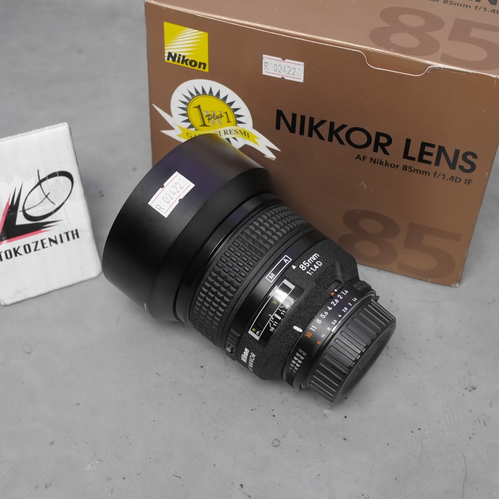Nikon AFD AF 85mm f1.4 D IF - Lensa fix Nikon Bokeh cantik- R02422