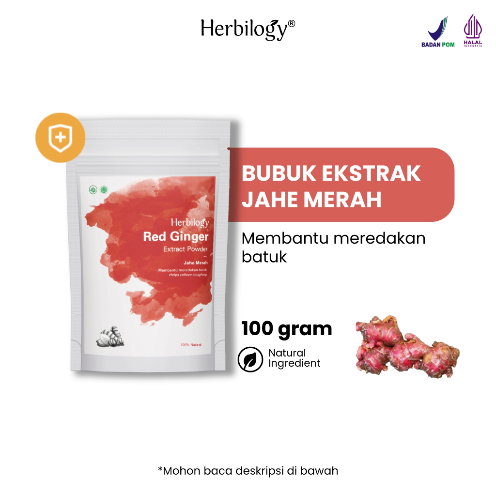 

HERBILOGY RED GINGER EXTRACT POWDER JAHE MERAH 100 GRAM