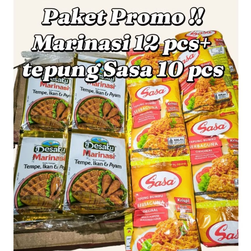

Paket Kriuk ( 12pcs Marinasi + 10 pcs tepung sasa serbaguna )