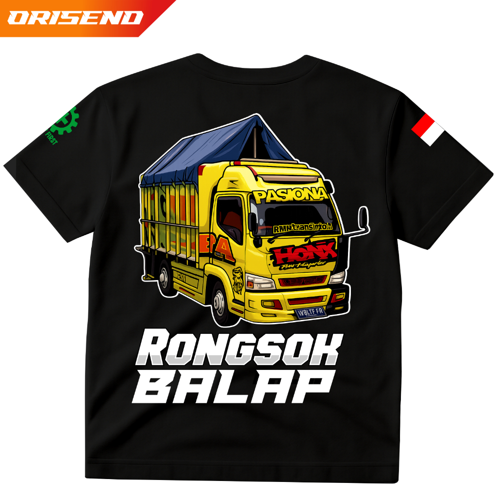 OSD21 KAOS TRUK DESAIN CUSTOM CANTER RONGSOK BALAP