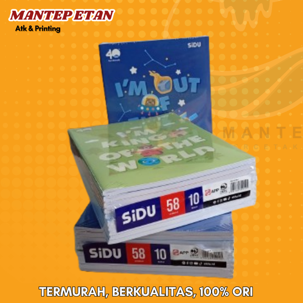 

BUKU TULIS SIDU 32,38,58 LEMBAR (1 Pack) TERMURAH
