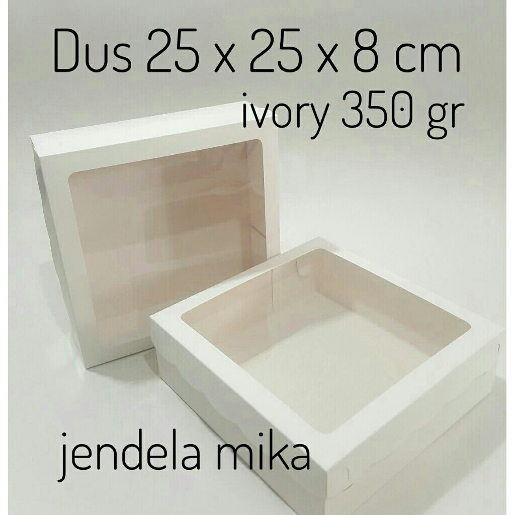 box kue 25x25x8 kardus kue kotak kue dos kue dusivory