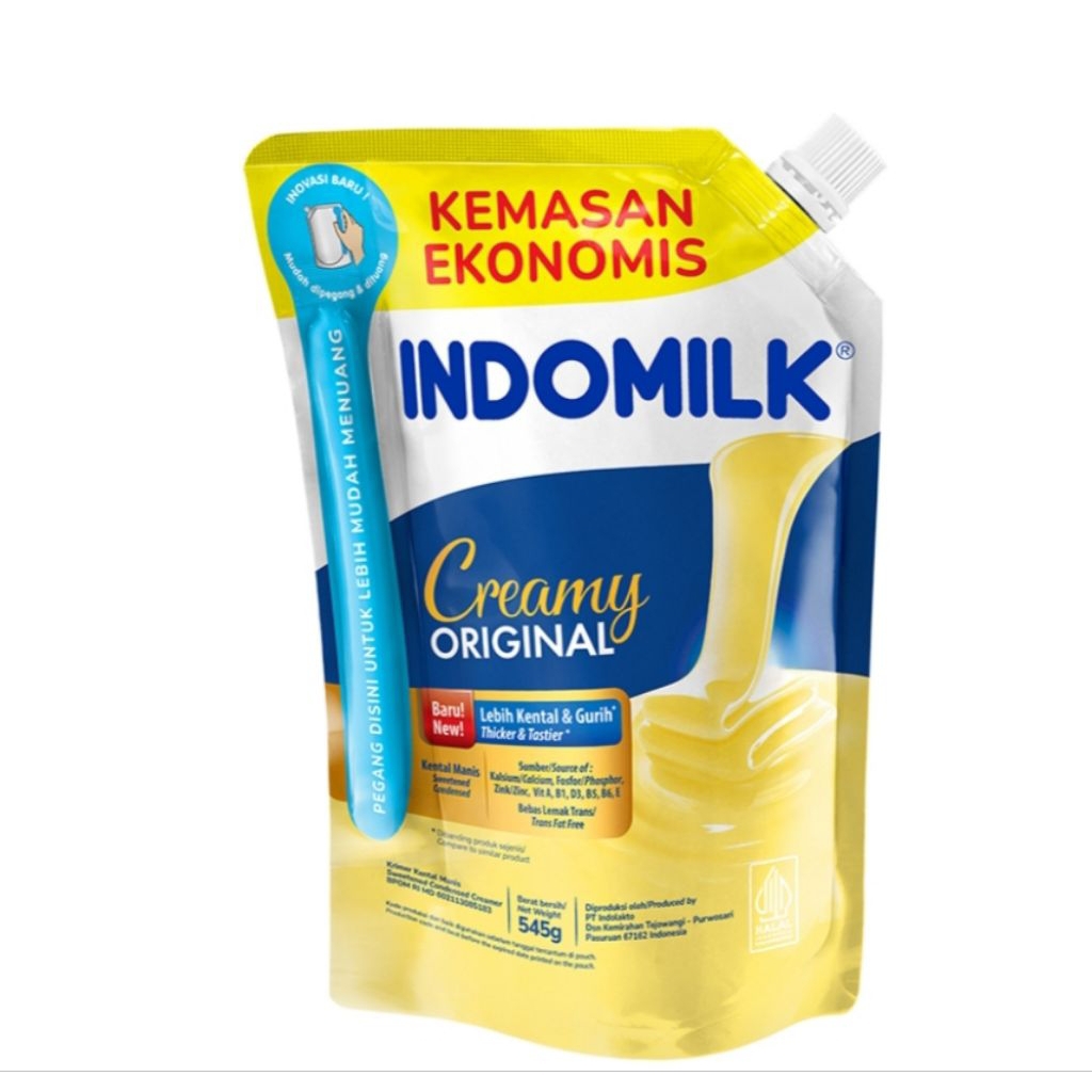 

Indomilk krimer susu kental manis putih pouch 545 gr