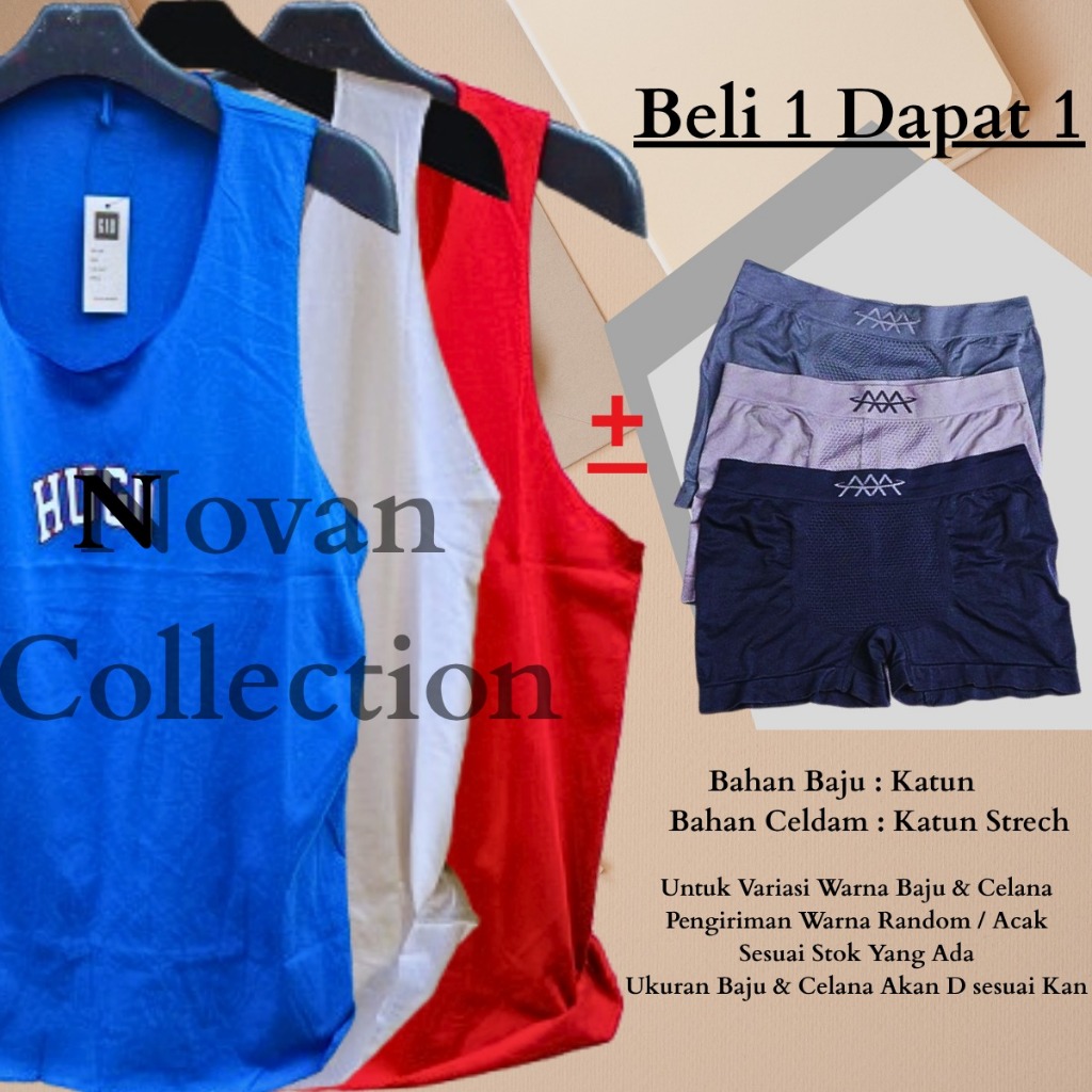 ( FREE CELDAM ) Kaos Dalam pria Terbaru 2025 Celana Dalam Pria Singlet cowok Dewasa  kaus kutang pri