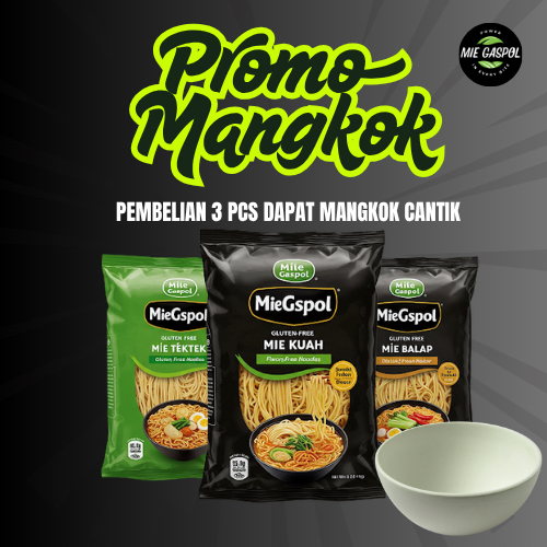 

Promo Beli 3 Mie gaspol Dapat Mangkok Cantik | Mie Gluten Free