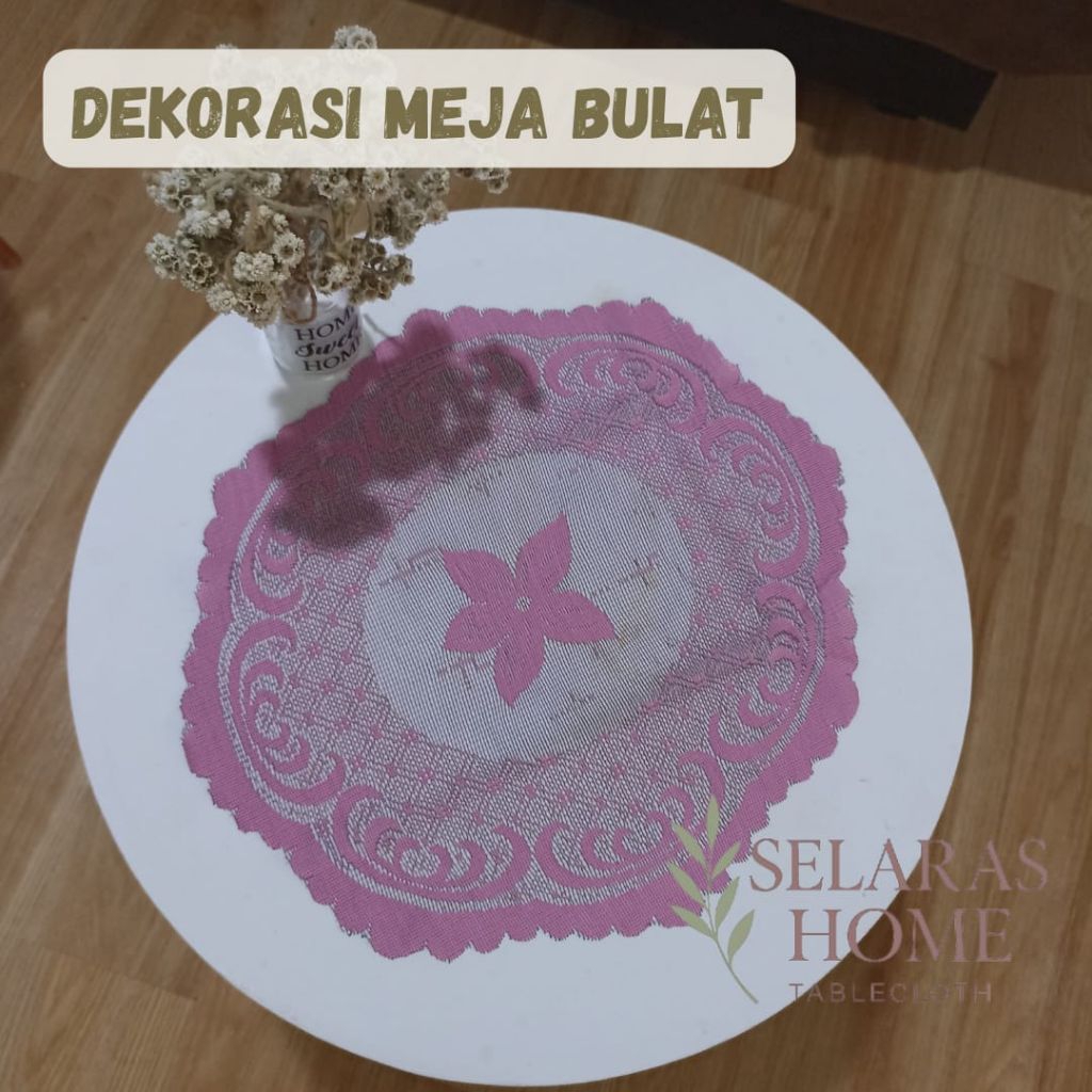 COD Taplak Meja murah 35cm// taplak meja sudut// taplak meja kecil//taplak meja bundar tipis