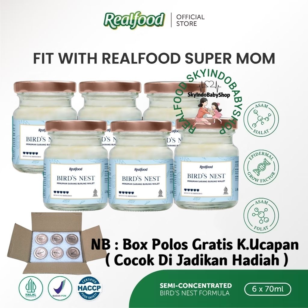 

Realfood Super Mom Promil 6 Botol Box Polos ( Minuman Sarang Burung Walet ) RSIBS