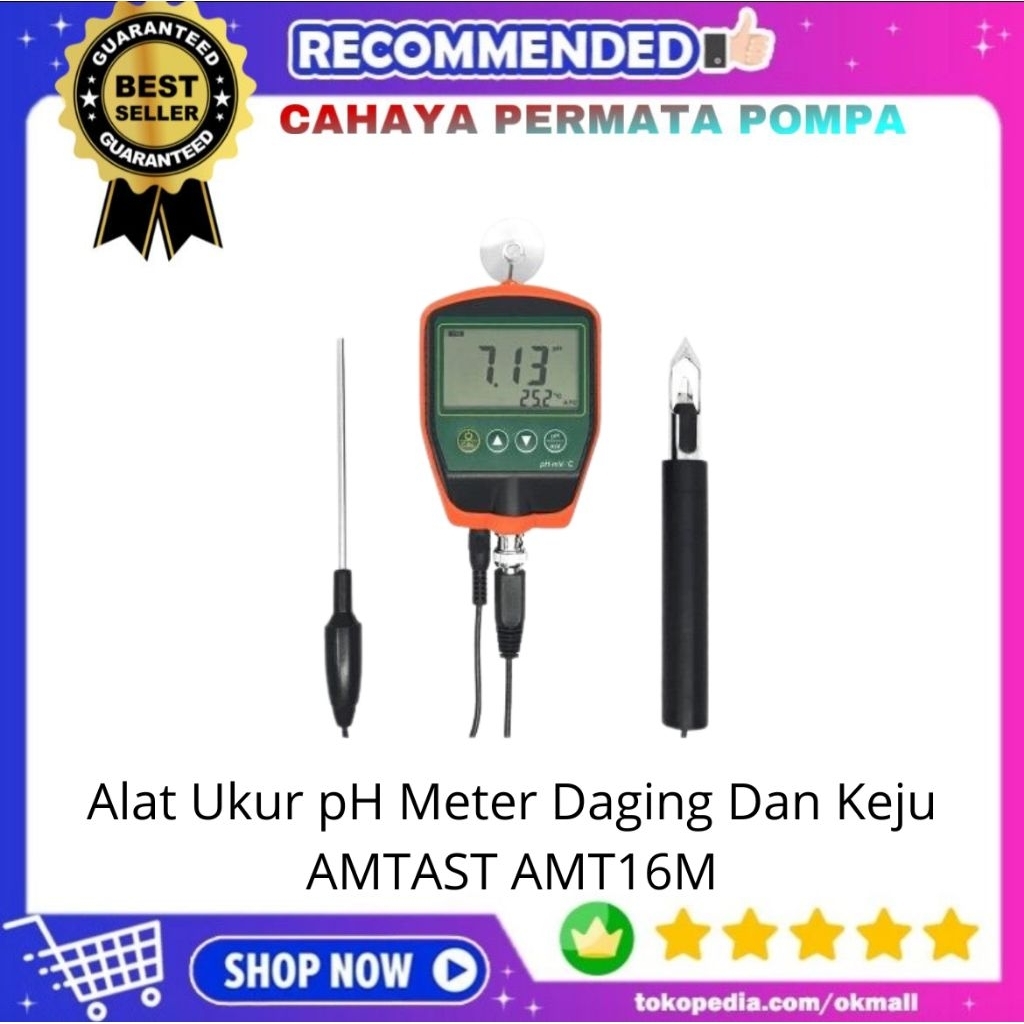 Alat Ukur pH Meter Daging Dan Keju AMTAST AMT16M