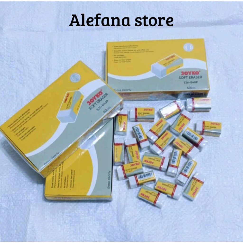 

1 Pack isi 40 Pcs Penghapus Joyko Stationery