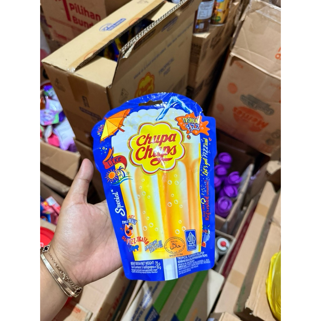 

CHUPA CHUPS TROPICAL FIZZ ISI 5 PCS
