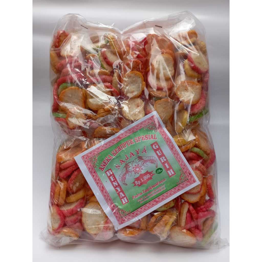 

Najaya snack-Cemilan Kerupuk Pedas-Kerupuk Bawang