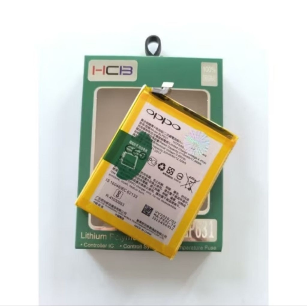BATERAI BATRE BATTERY OPPO F3 CPH1609 KODE BLP631 HCB ORIGINAL 100%