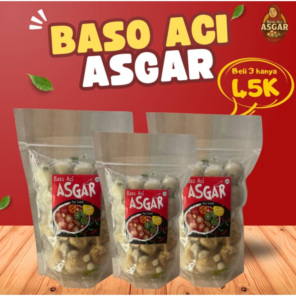 

PAKET BUNDLING l 3 Baso Aci Asgar 200g – Original Garut, Kuah Pedas Nagih!