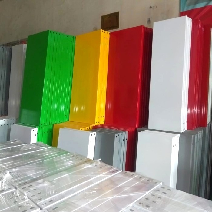 Ambalan rak siku100x40cm 100x30cm / 40x100cm 30x100cm Shelving rak besi warna Hitam Putih Abu Merah 