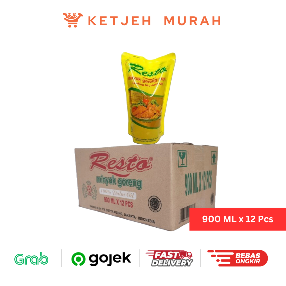 

Minyak Goreng Resto 900 ML 1 Dus isi 12 Pcs