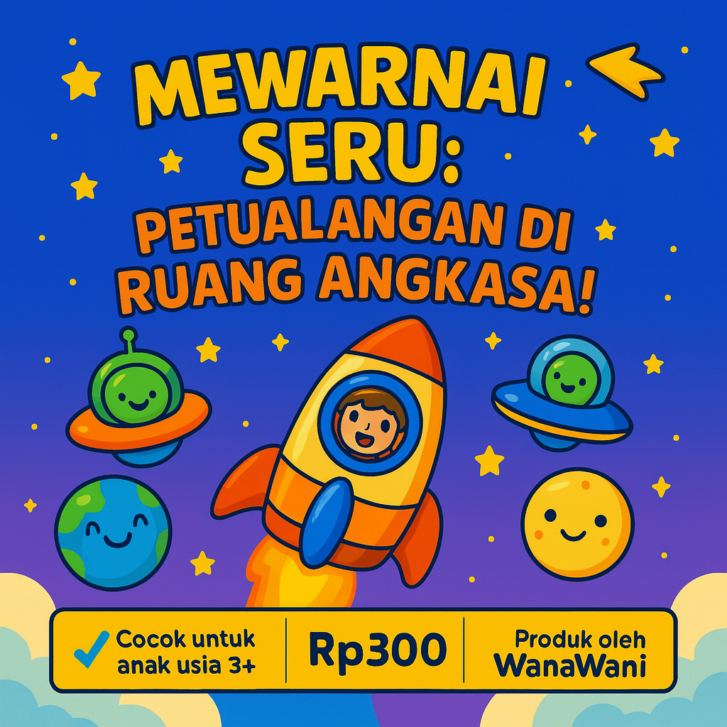 

Kertas Mewarnai Anak Tema Luar Angkasa Ukuran A5 Rp300 Per Lembar Minimal 10 Lembar