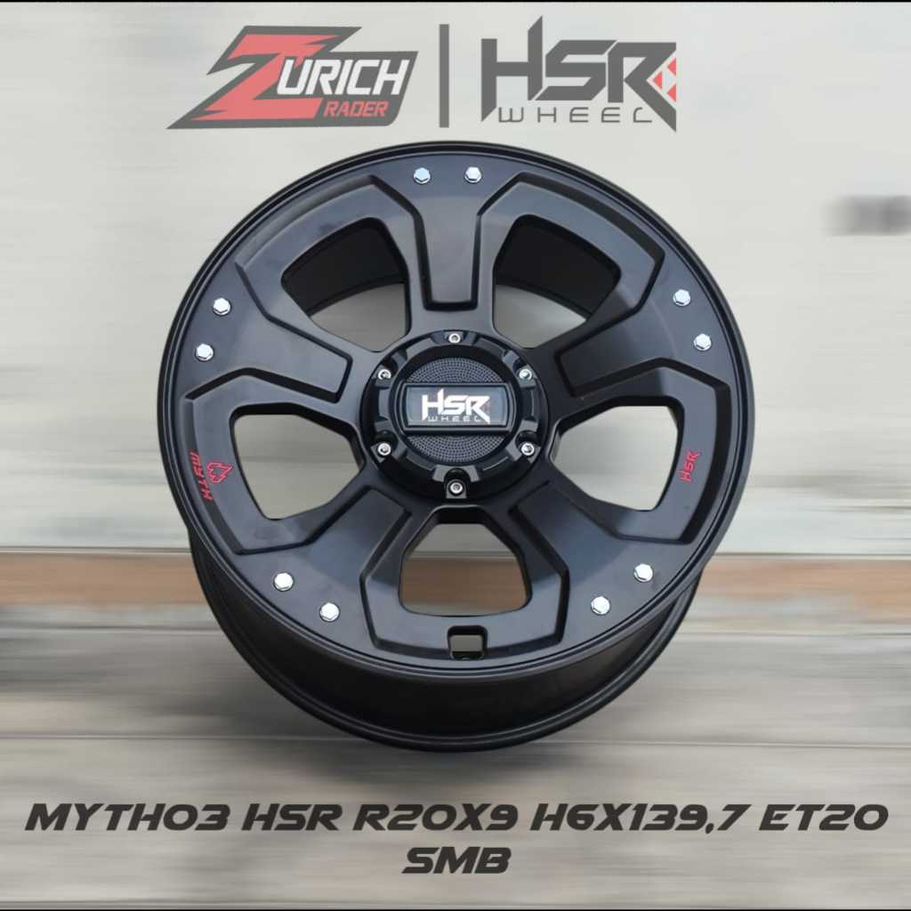 Pelek Racing Ring 20 Hsr Wheel Myth03 Velg Mobil R20 Hilux Double Triton Fortuner Prado Hardtop