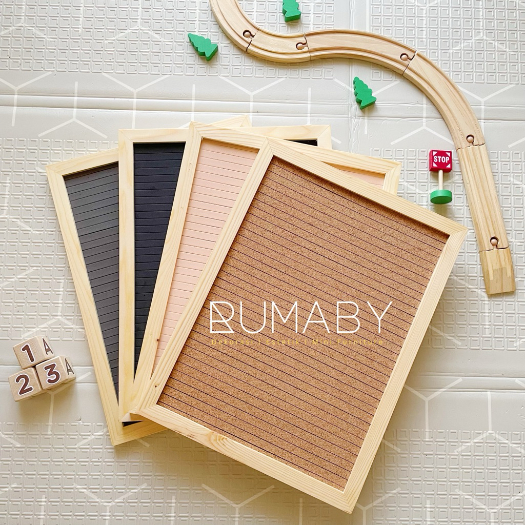 

RUMABY | Papan Nama Bayi | Letter Board Baby | 30x40cm | papan, huruf angka