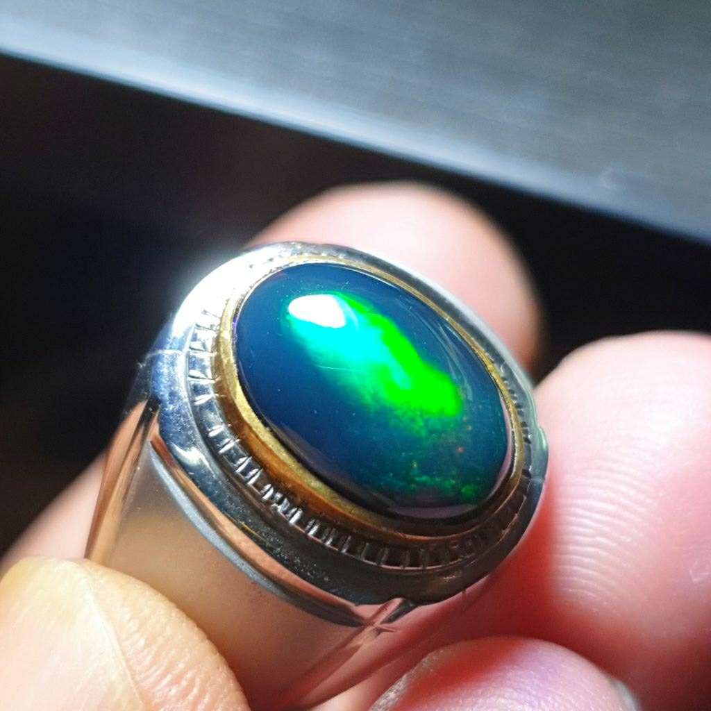 batu kalimaya  black opal top jarong