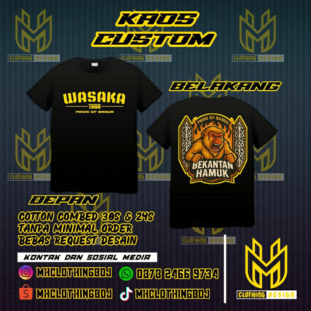 T-SHIRT BEKANTAN HAMUK WASAKA BARITO MANIA