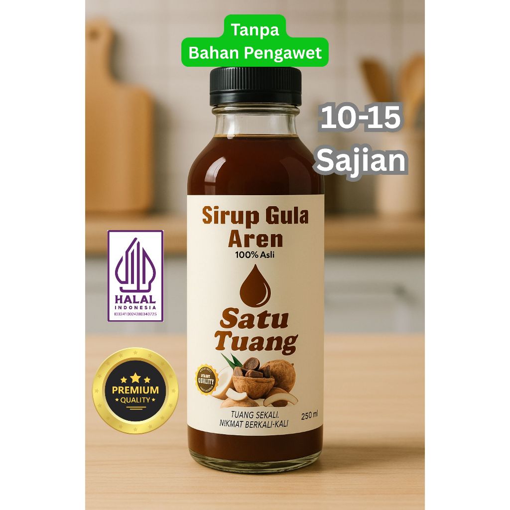 

[Satu Tuang] Sirup Gula Aren Premium | Gula Aren Cair | Asli Tanpa Pengawet (200ml/500ml/1000ml/1liter)