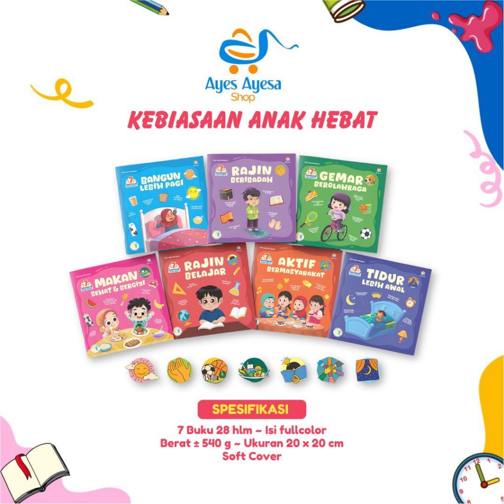 Ziyadbooks Official Buku Adab Dan Akhlak 7 Kebiasaan Anak Hebat Indonesia Islami Muslim PAUD SD TK Z