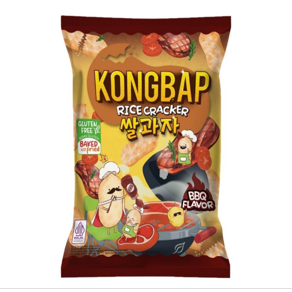 

Kongbap Rice Crackers Rasa Barbeque 50 g