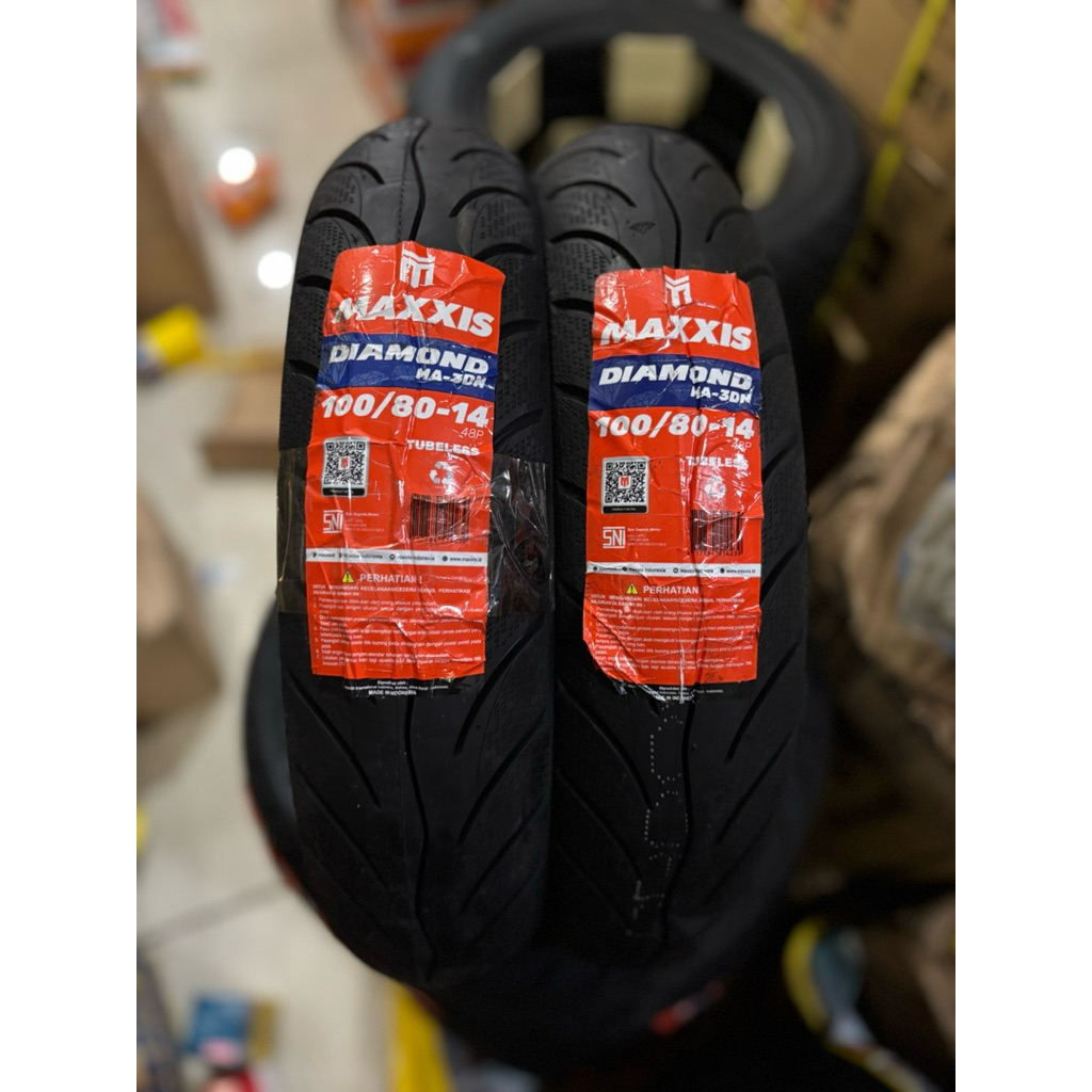 Ban Luar Motor MAXXIS DIAMOND MA-3DN Tubeless 100/80/14,90/80/14,80/80/14 - MAXXIS DIAMOND
