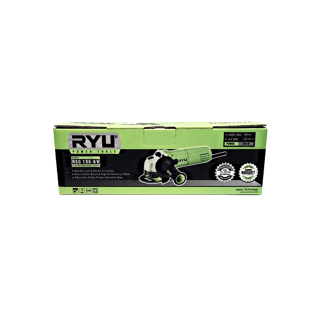 RYU ANGLE GRINDER 4" RSG100 / GERINDA TANGAN RYU RSG 100