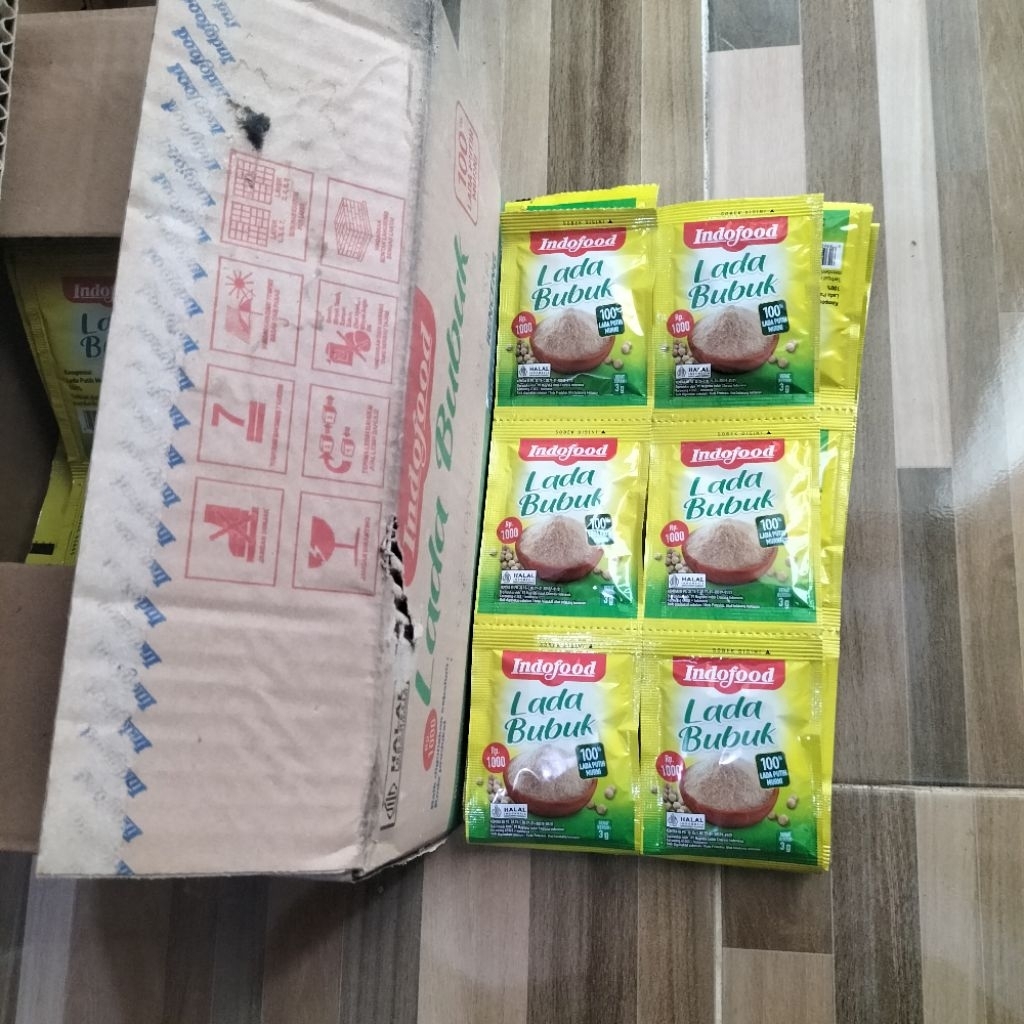 

Lada bubuk Indofood termurah 1renceng isi 12 pcs