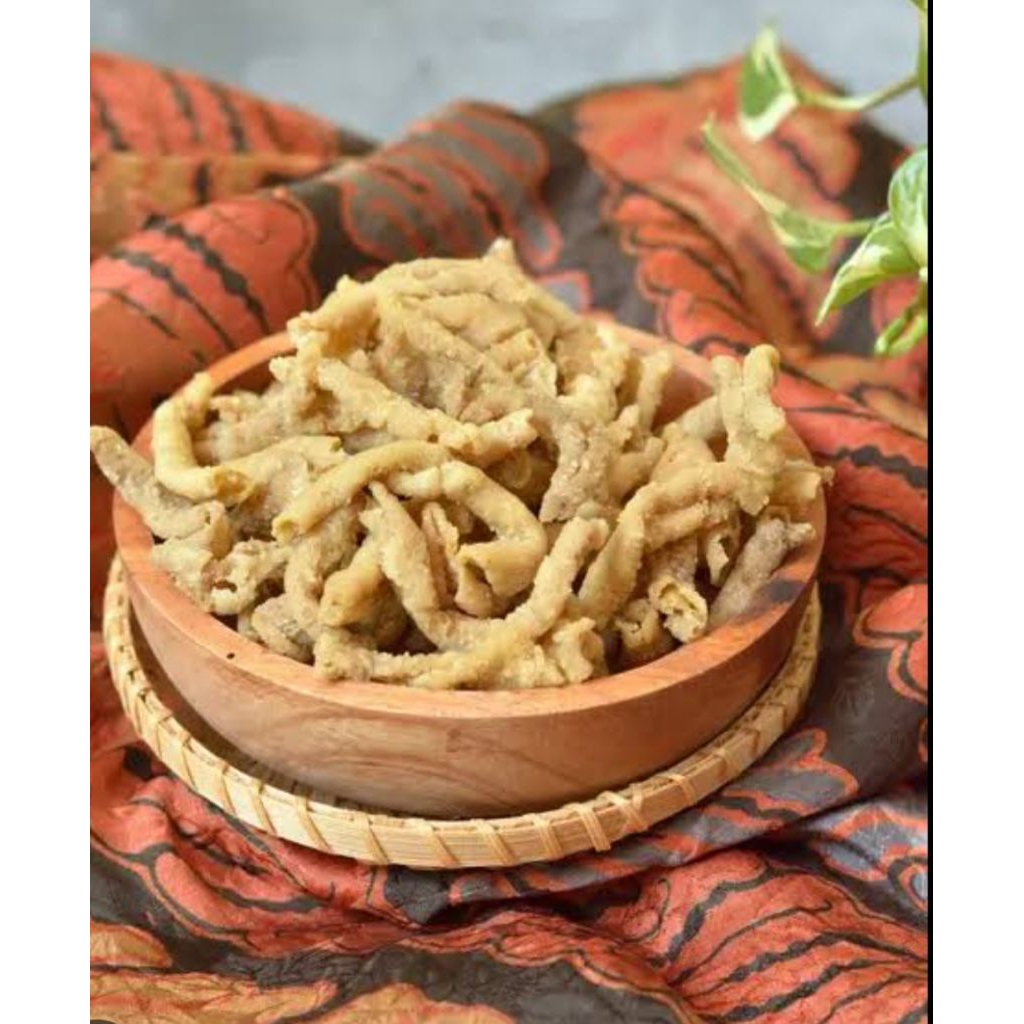 

kripik usus original premium enak gurih asin dan lezat