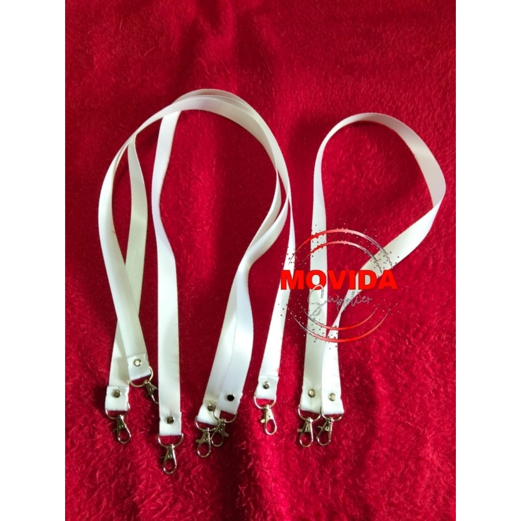 

ISI 100 PCS - GANTUNGAN ID CARD LANYARD 2 CM DENGAN 2 PENGAIT - TALI LANYARD 2 CM