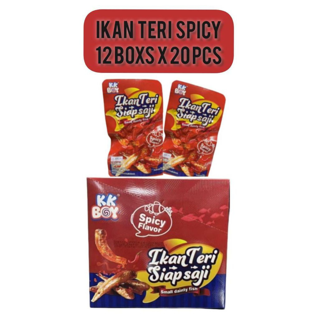 

ikan teri siap saji per box isi 20