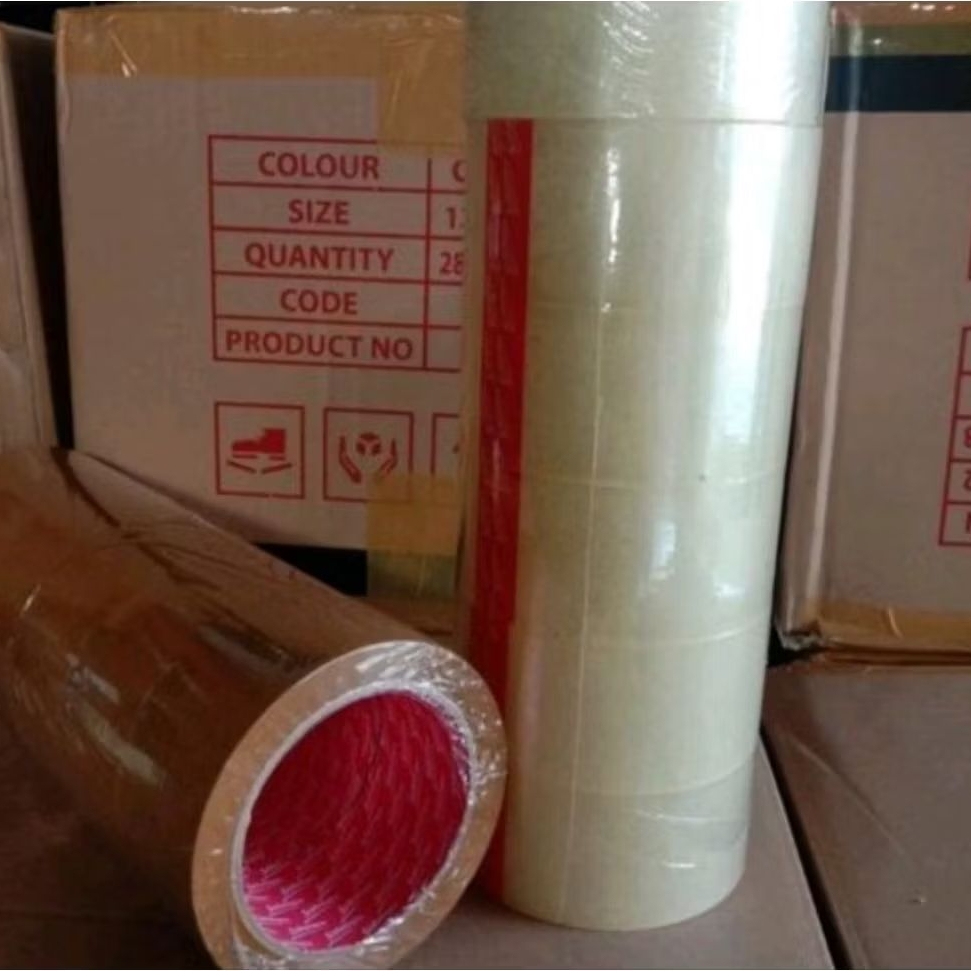 

Lakban 6pcs 45mm x 100yard Lakban Bening Lakban Cokelat / Solatip / Isolasi