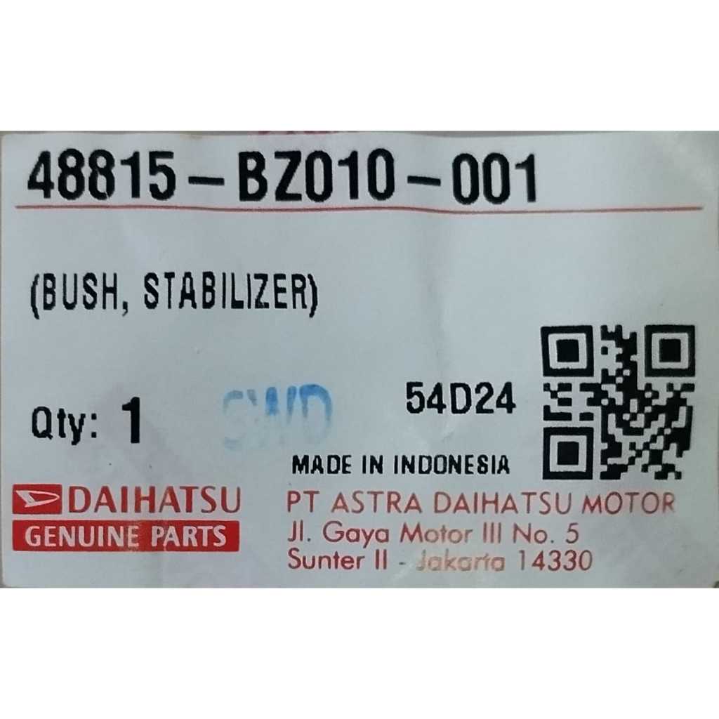 BUSH STABILIZER DEPAN DAIHATSU XENIA / 48815-BZ010-001