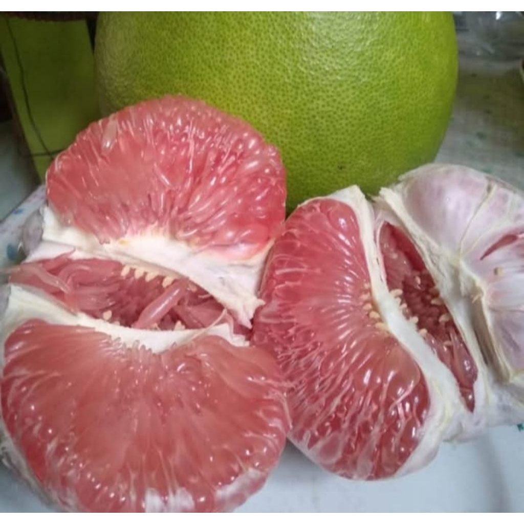 

promo jeruk pamelo madu tanpa biji berat 600 gram-800 gram manis bergaransi