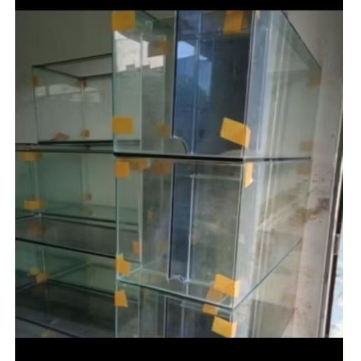 Aquarium Kaca Ukuran 70x40x40 Filter Samping