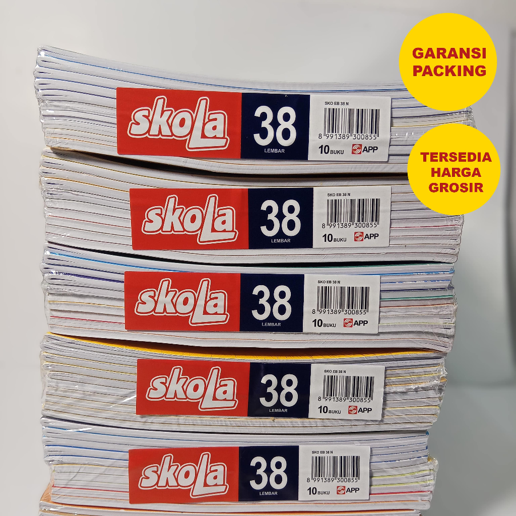 

BUKU TULIS SKOLA ISI 38 LEMBAR- 10 BUKU | Buku Sekolah / Kantor