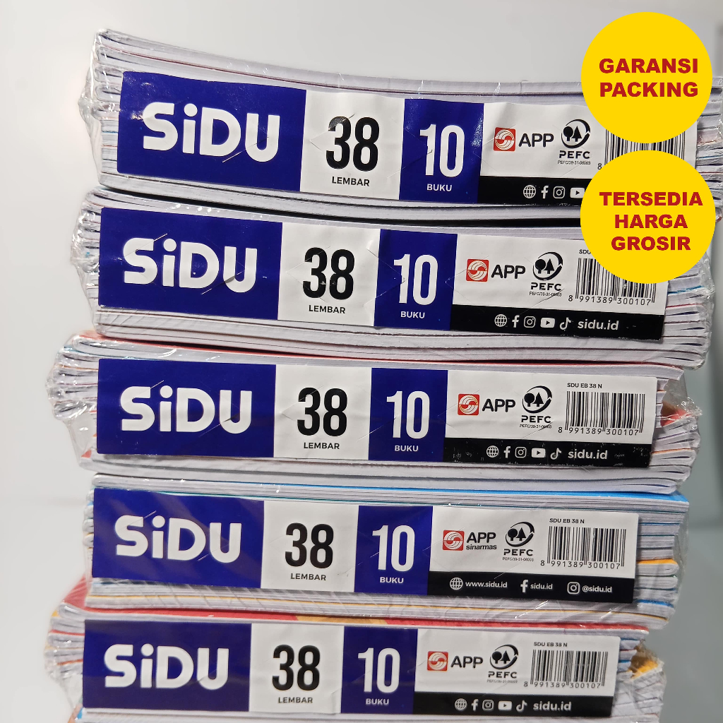 

BUKU TULIS SIDU ISI 38 LEMBAR-10 BUKU | Buku Sekolah / Kantor