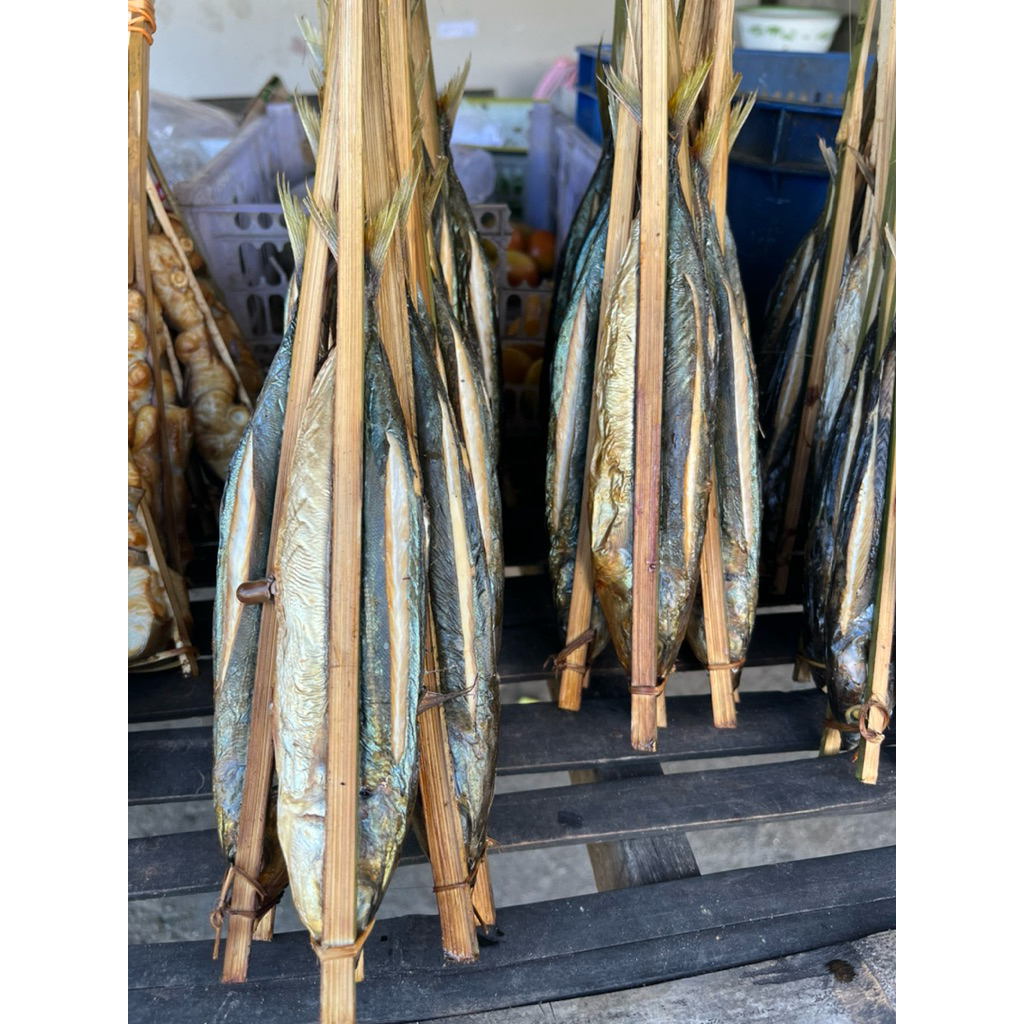 

ikan asap tuna, benggol, semar, cukris, irisan jengkelong, salem dll