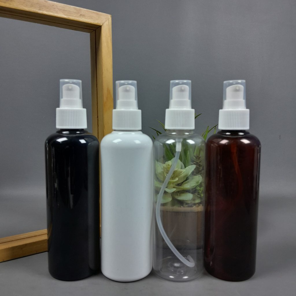 Botol Pump 250 Ml Treatment Putih / Botol Treatment Pump 250 Ml / Botol Pump 250 Ml