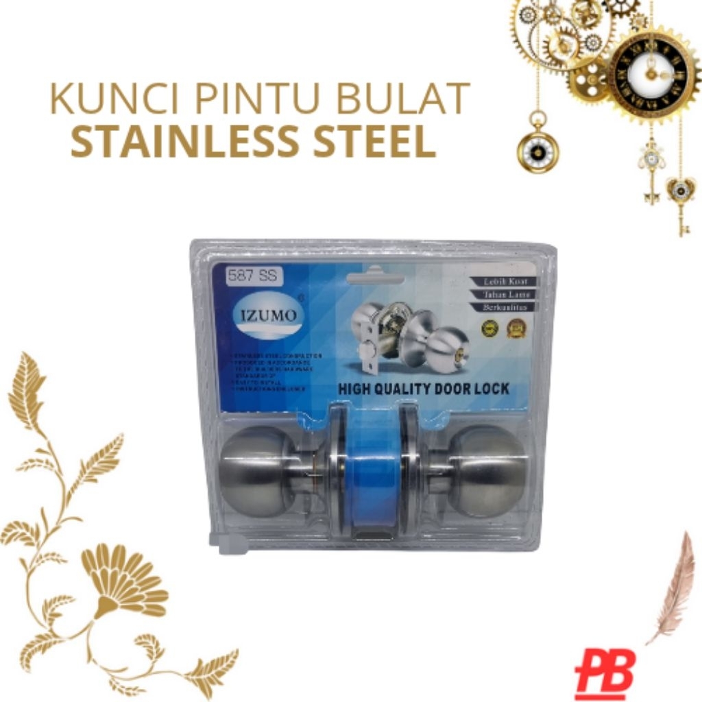 pintu/pegangan pintu stainless izumo kamar mandi